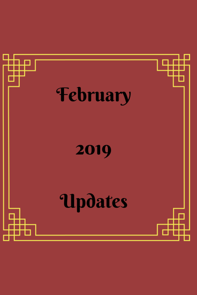 Updates for February 2019