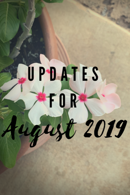 Updates for August 2019